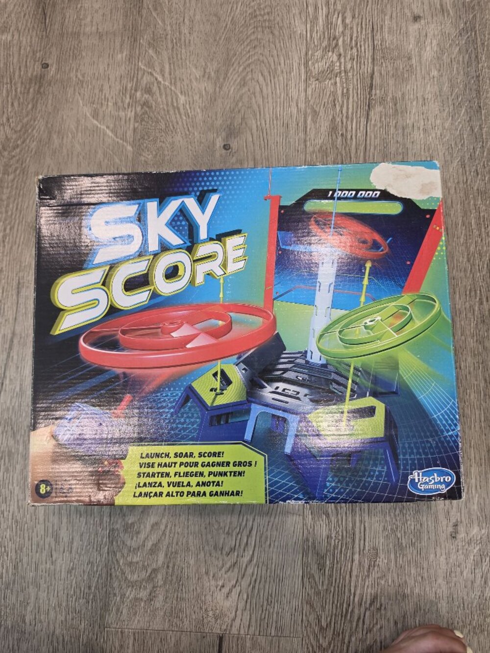 NWT Sky Score Launch & Soar Disc Game By Hasbro Gaming For Ages 8+